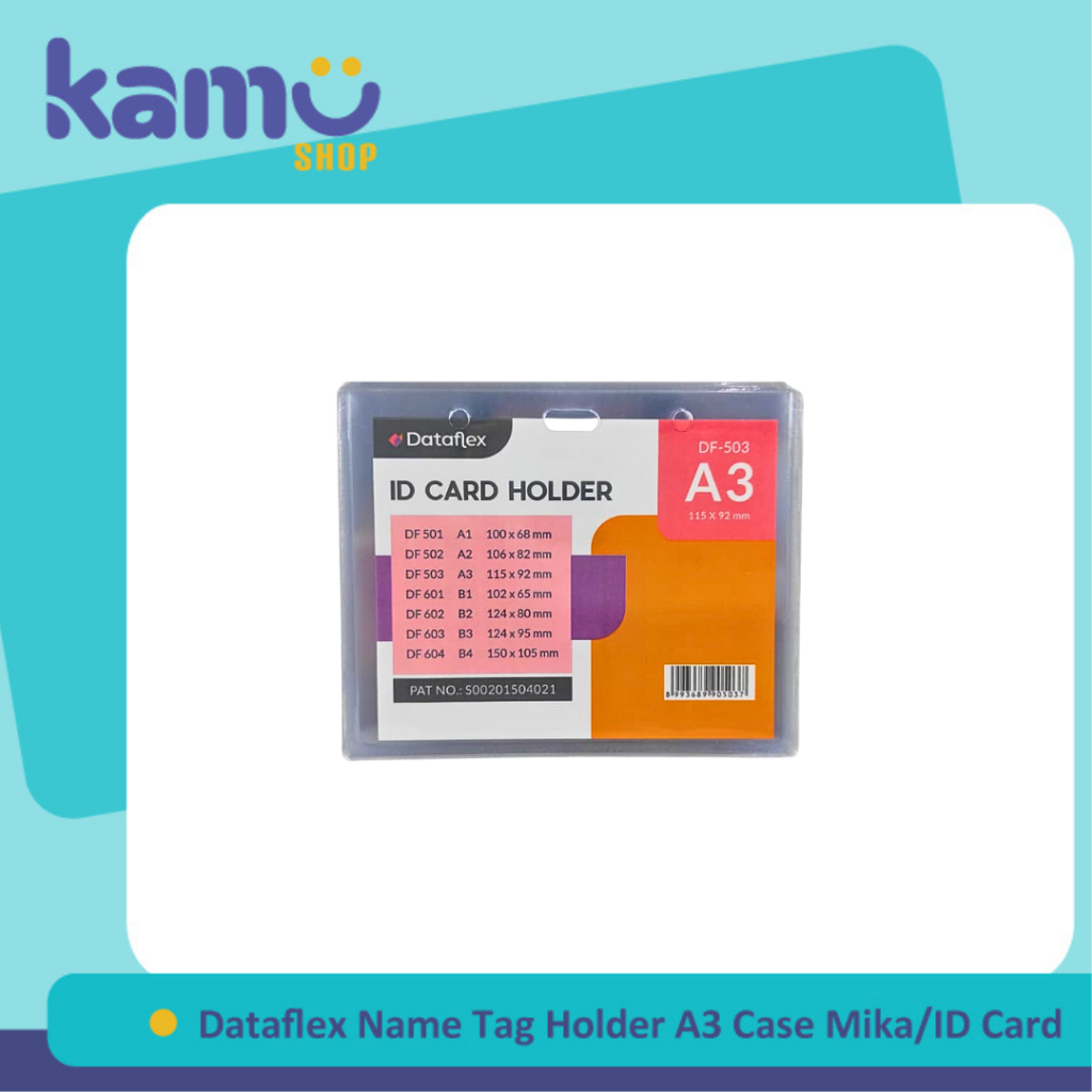 

Dataflex ID Card Holder A3 / Name Tag Plastik Mika Isi 20 pcs