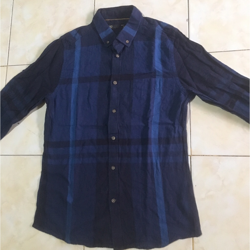 Kemeja Pria Brand Mens Top Slimfit