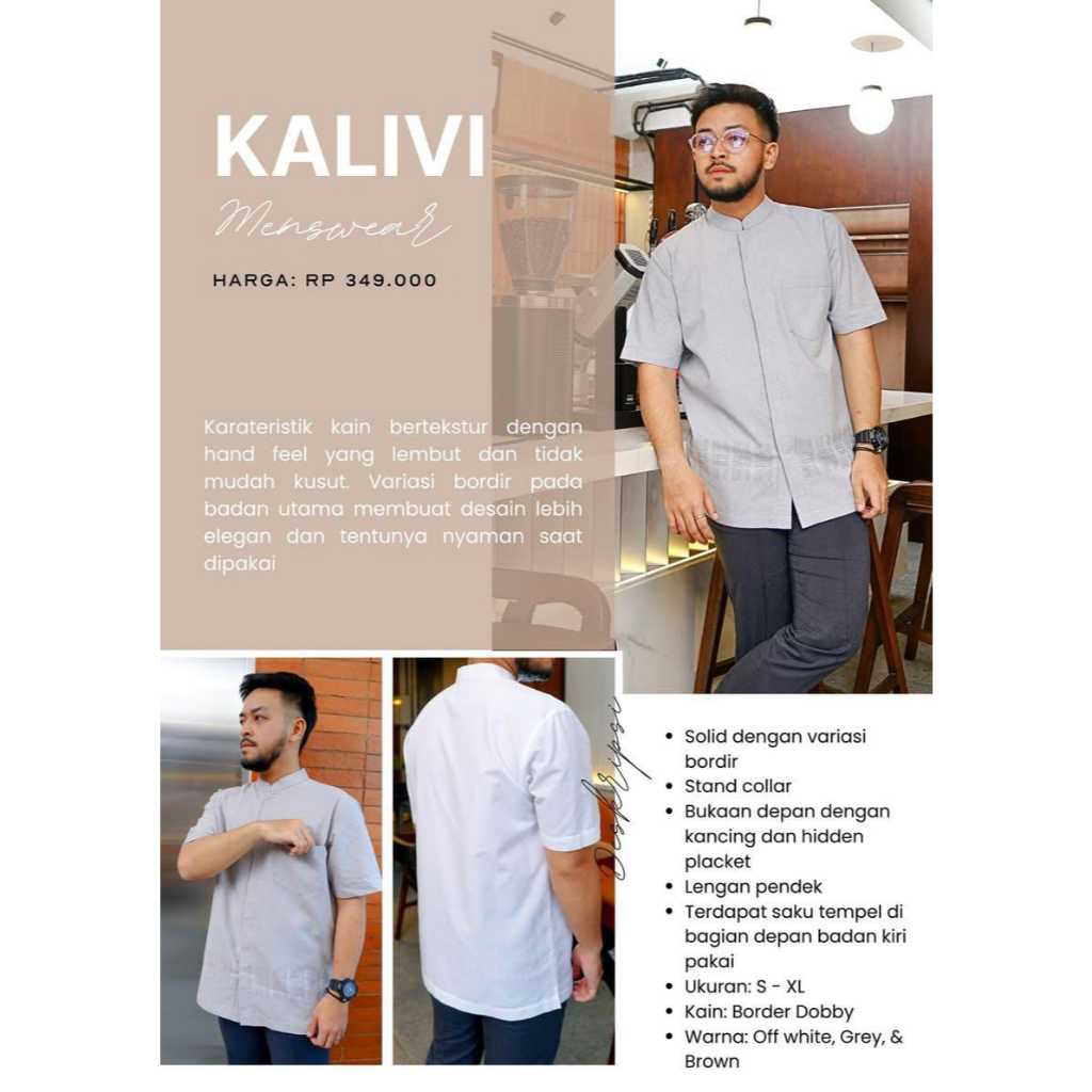 ZOYA MEANSWEAR KALIVI KOKO BUSANA PRIA