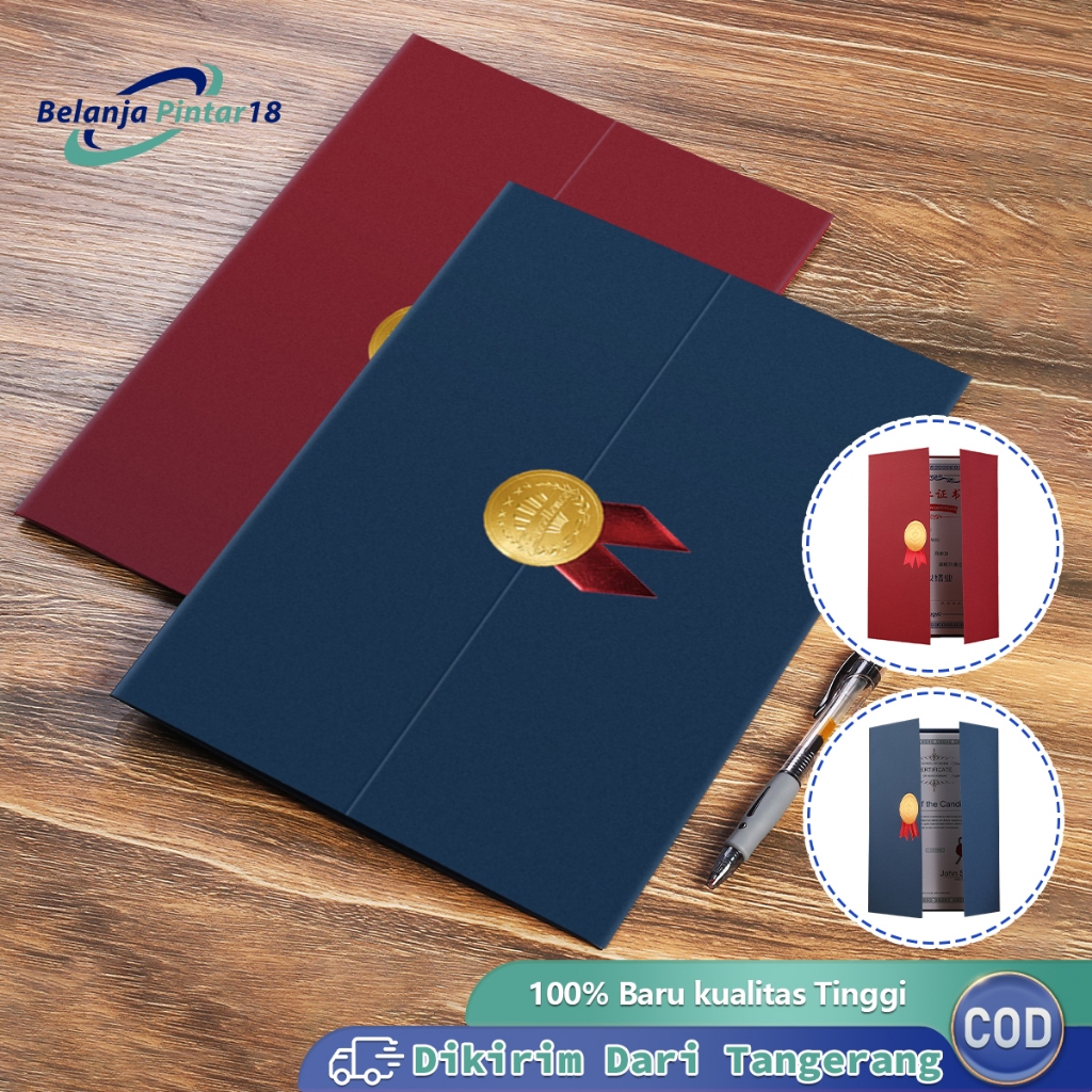 

A4 Cover Sertifikat Piagam Ijazah Map Raport Untuk Dokumen Penting Desain Elegan Premium