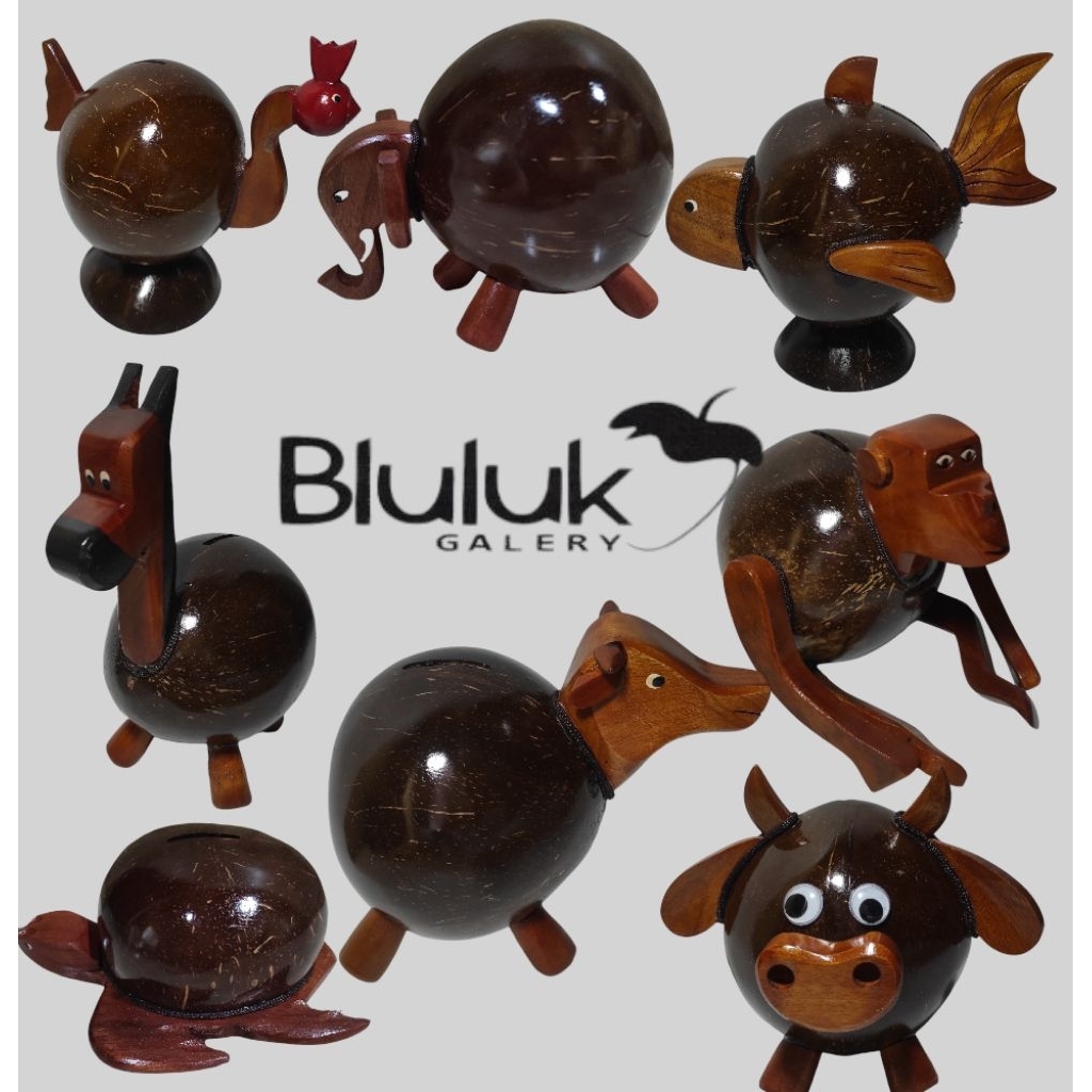 Celengan Batok Kelapa/Celengan Tempurung Kelapa/Celengan unik