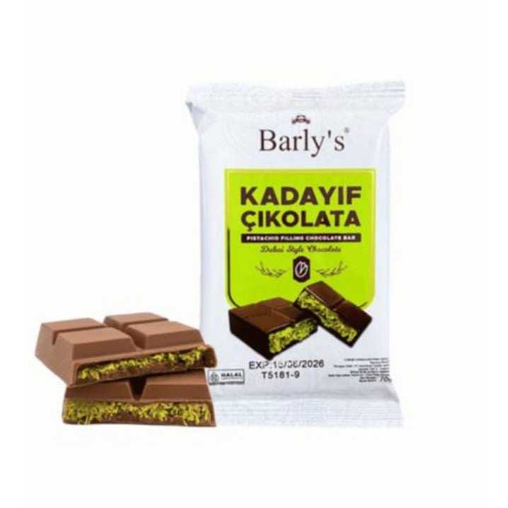 

Coklat Dubai Kunafa Pistachio Barly's Chocolate Kunafa Pistachio Chocolate Filling Bar Dubai Style Chocolate