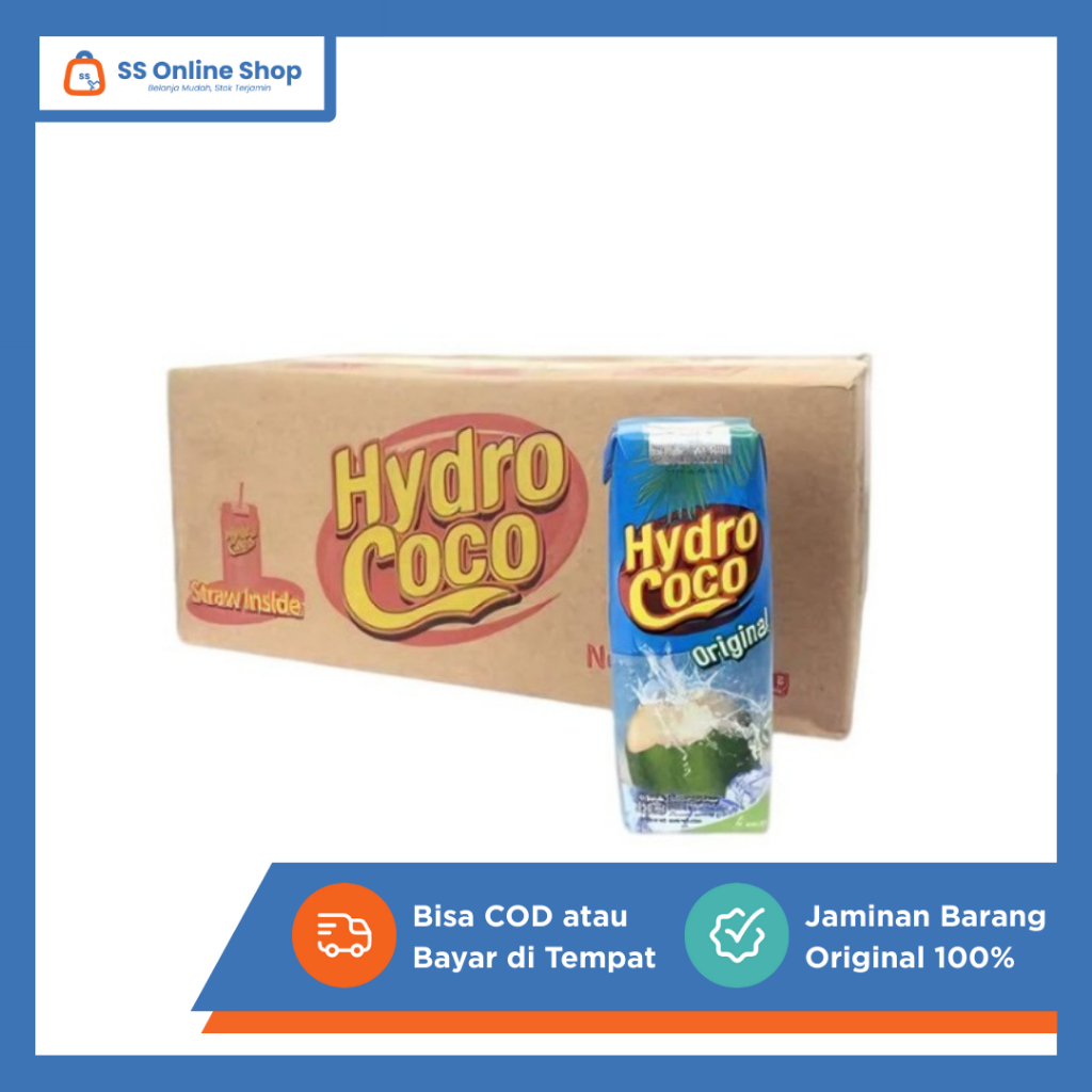 

Hydro Coco 250ml – 1 Karton Isi 24 Pcs | Minuman Air Kelapa Isotonik Segar Alami Ready To Drink Menyegarkan Sehat Rendah Kalori Praktis Cocok Untuk Olahraga Aktivitas & Keseharian