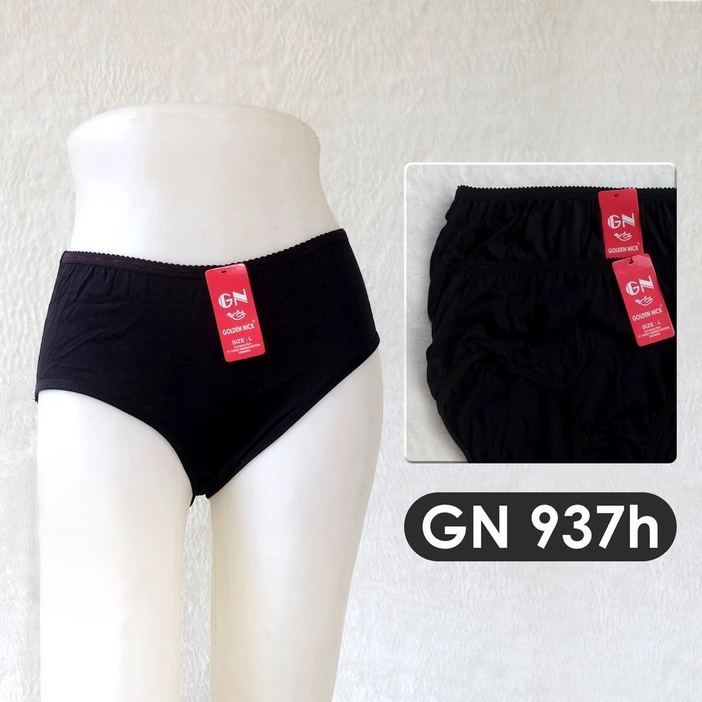 Golden Nick - ( ISI 12 ) Celana Dalam Wanita Golden Nick 937Hitam | Putih CD Wanita Murah | CD Golde