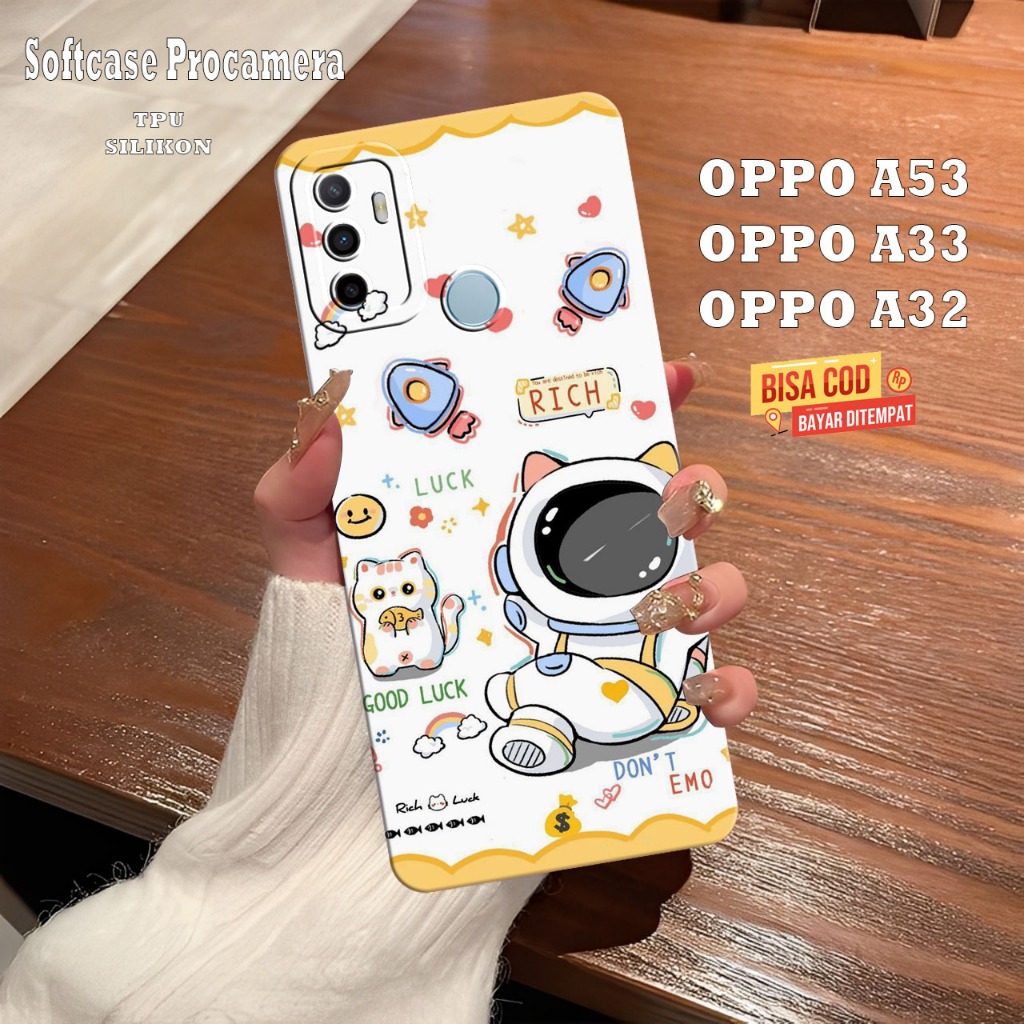 Silikon Hp Oppo A53 Oppo A33 Oppo A32 Oppo A31 - Case Pelindung Layar Ponsel - Cassing Procamera Len