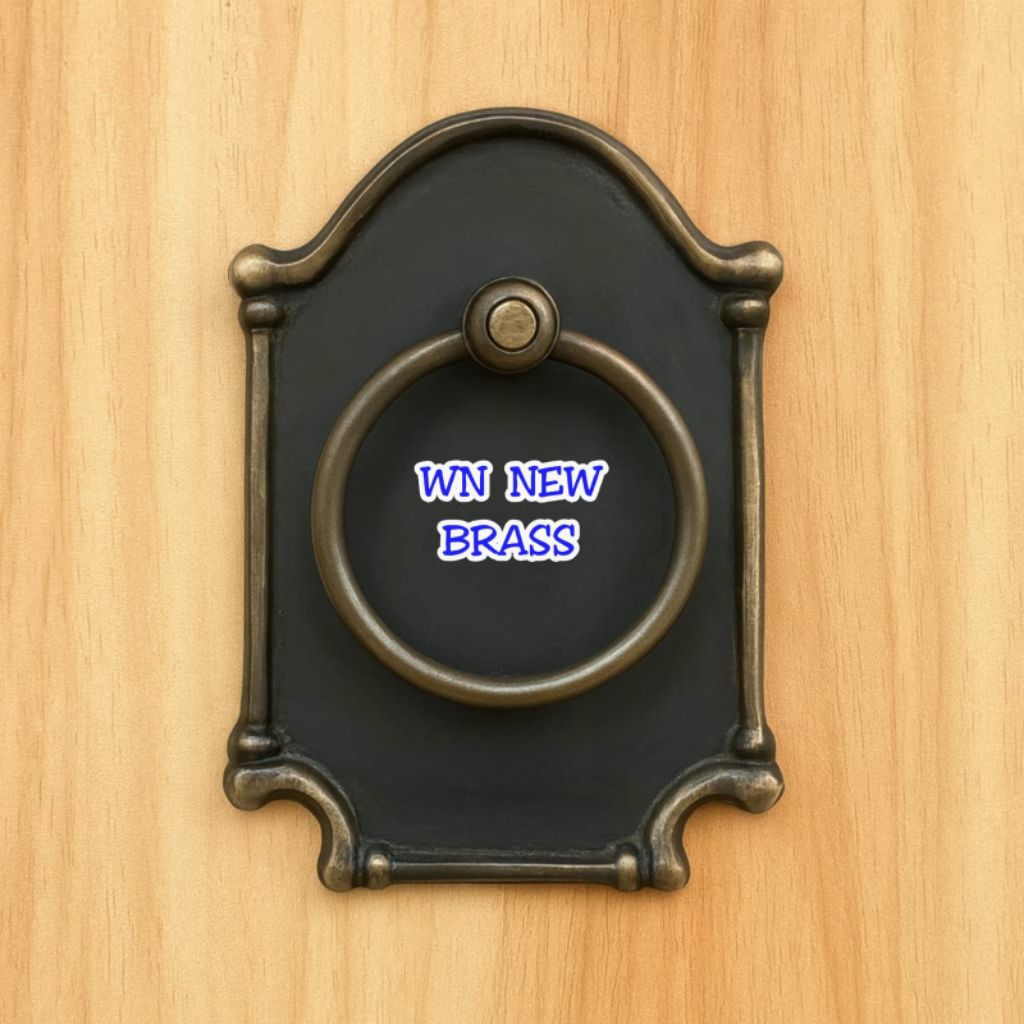 Handle Pintu / Tarikan Pintu Rumah Pagar Kuningan Antik Gebyok 069 12 cm