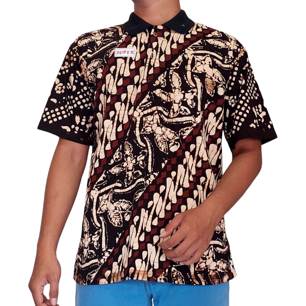 KAOS BATIK CAP BERKERAH KLASIK PREMIUM