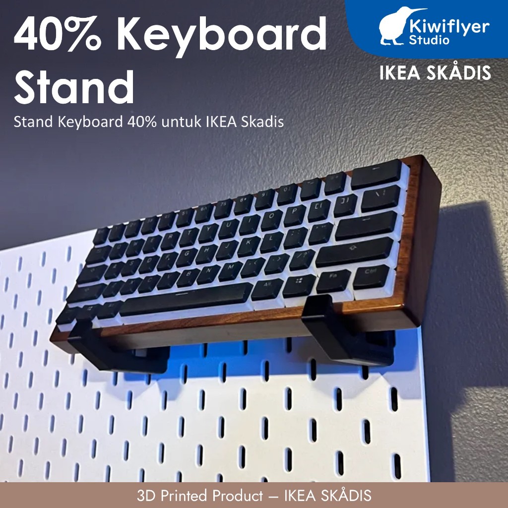 IKEA Skadis 40% Keyboard Stand - Holder Keyboard 40% untuk IKEA Skadis