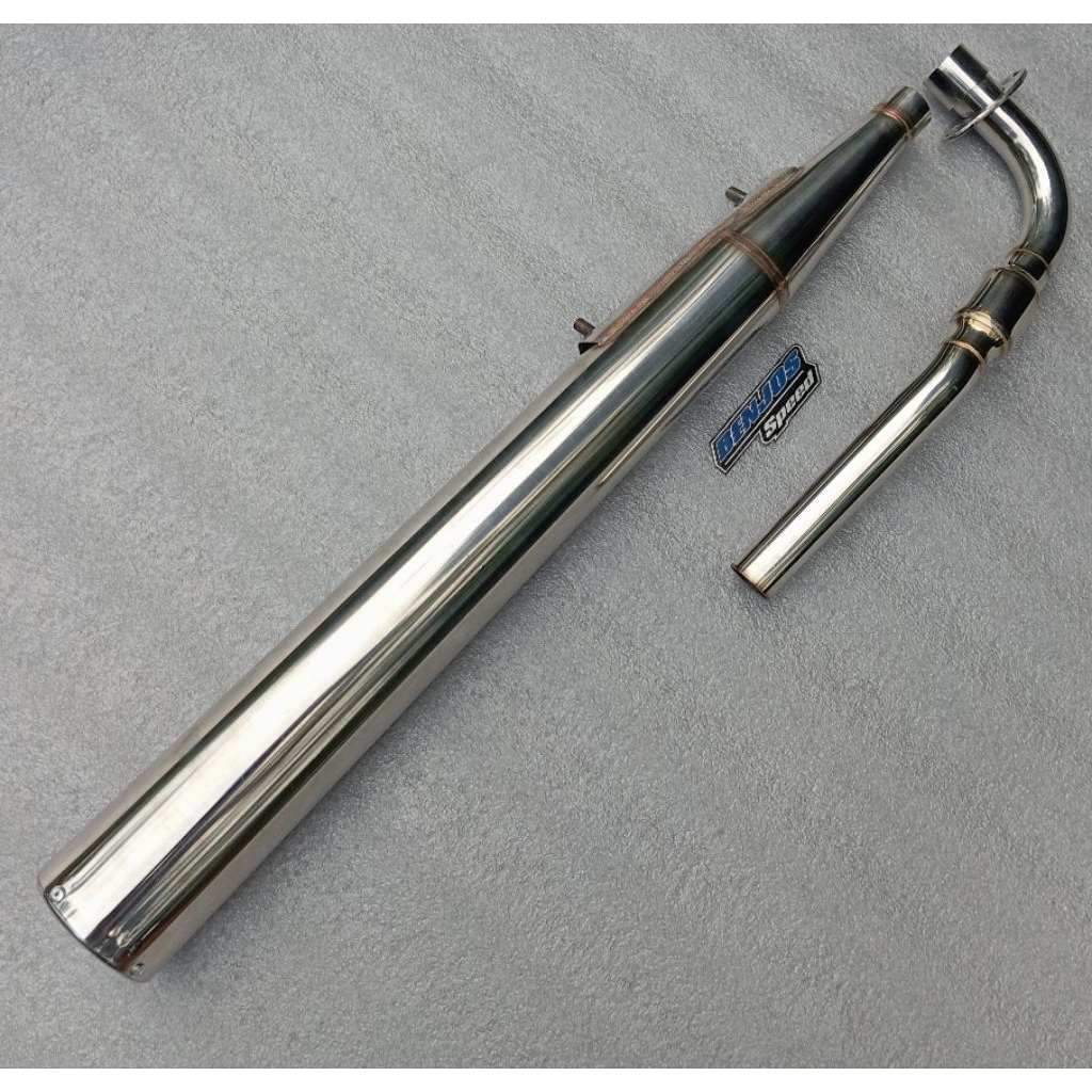 Knalpot Standar Racing Honda Win100 Stainless Steel