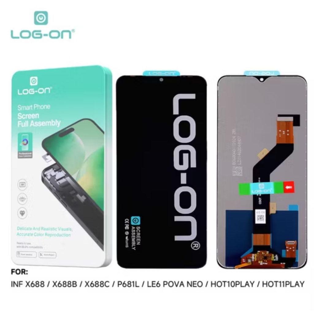 LCD TOUCHSCREEN INFINIX X688 - X688B - X688C - HOT 10 PLAY - 11 PLAY - ITEL VISION 2 PLUS - P37 PRO 