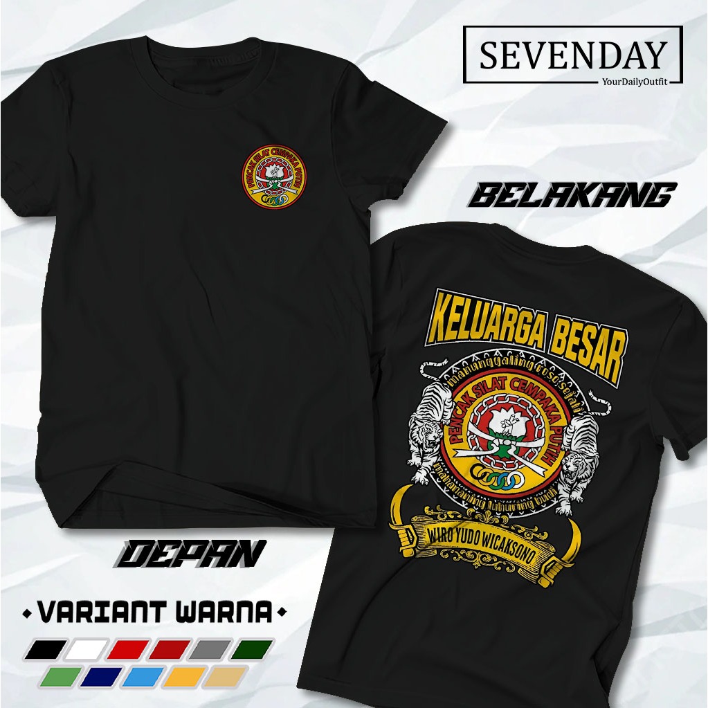 T-shirt Keluarga Besar Cempaka Putih / Kaos Keluarga Besar Cempaka Putih Kaos Pesilat Cempaka Putih