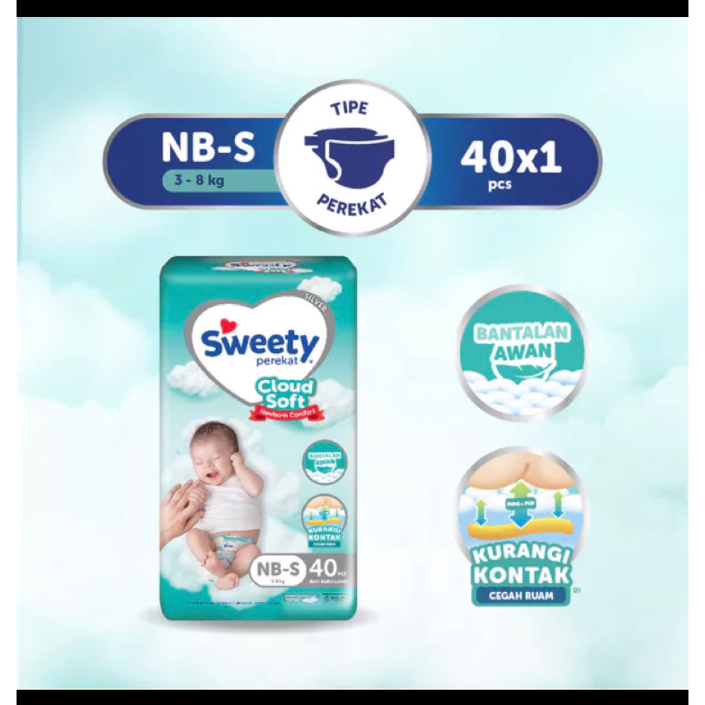 SWEETY Silver Pants NBS40 perekat