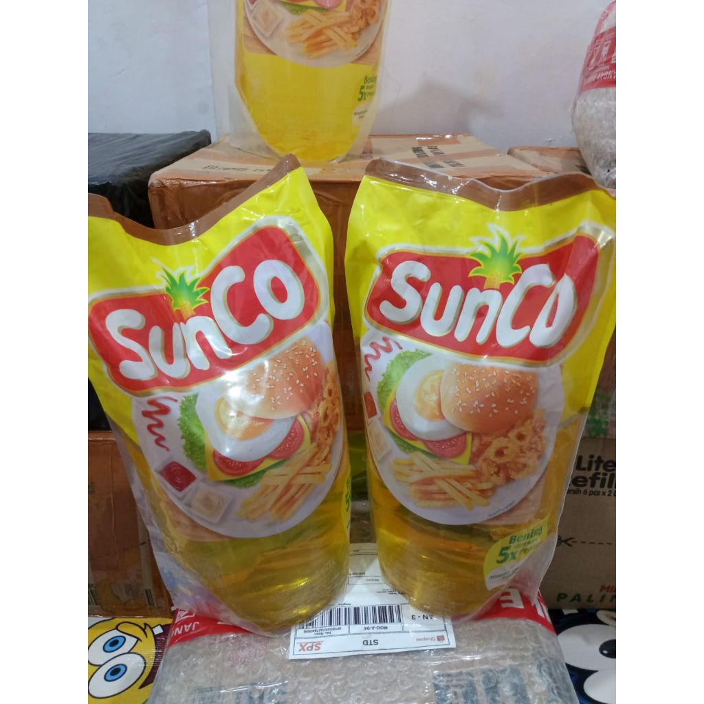 

minyak goreng sunco kemasan 2 liter.siap kirim