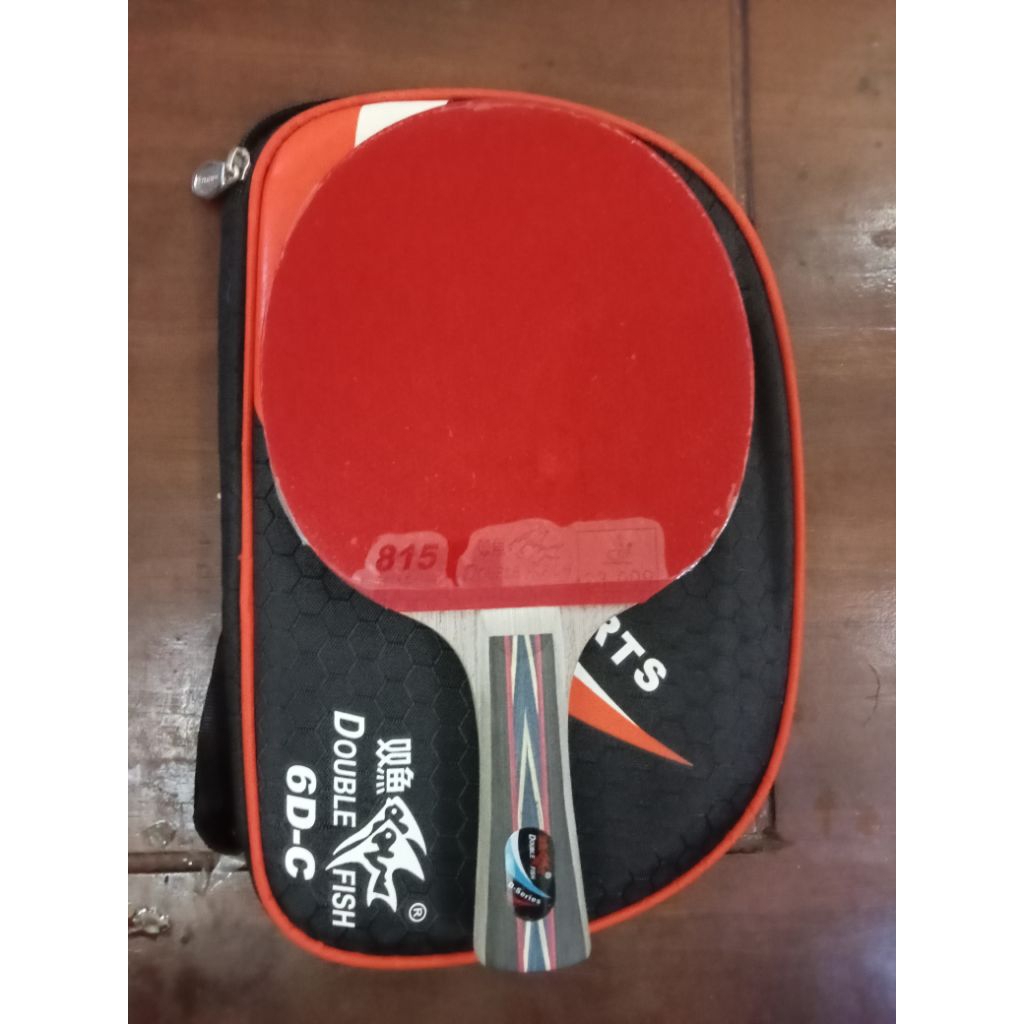 Sepaket Bet tenis meja Double Fish + hardcase