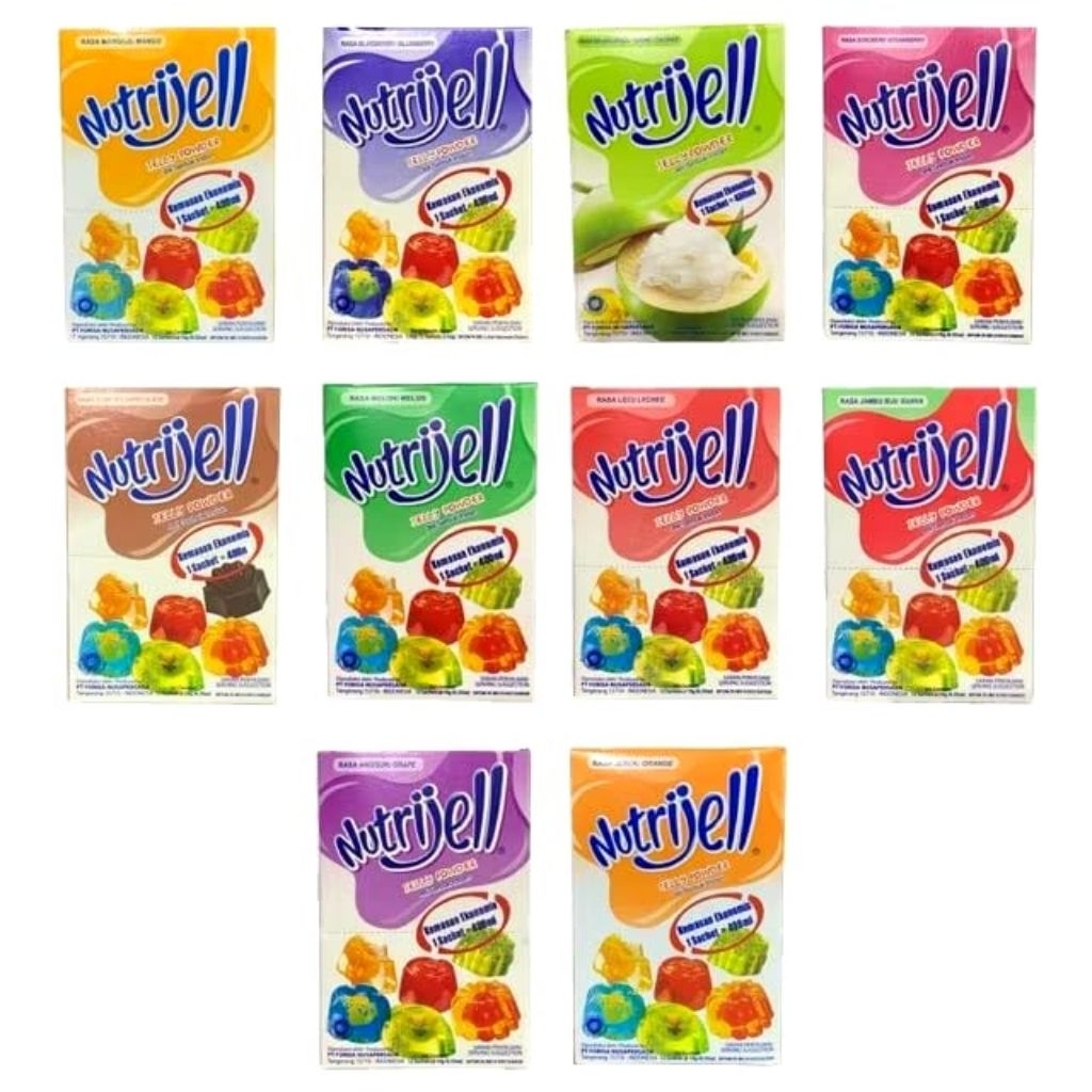 

Nutrijell Ekonomis 10gr/ Nutrijell All Varian Buah dan Coklat
