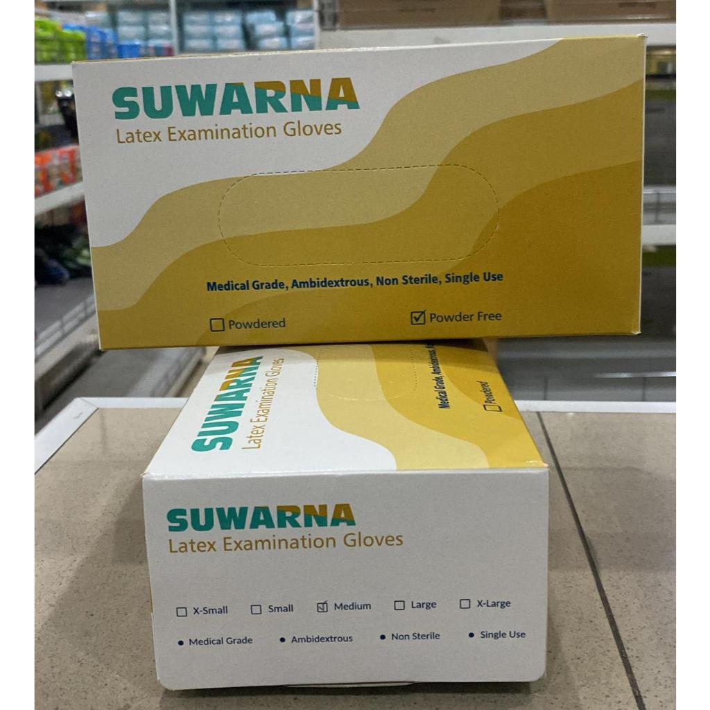 Sarung Tangan Latex merek Suwarna isi 100