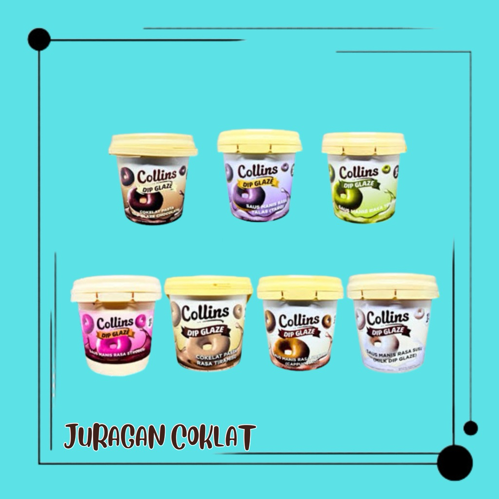 

COLLINS DIP GLAZE 1kg ALL VARIANT | GLAZE DONAT