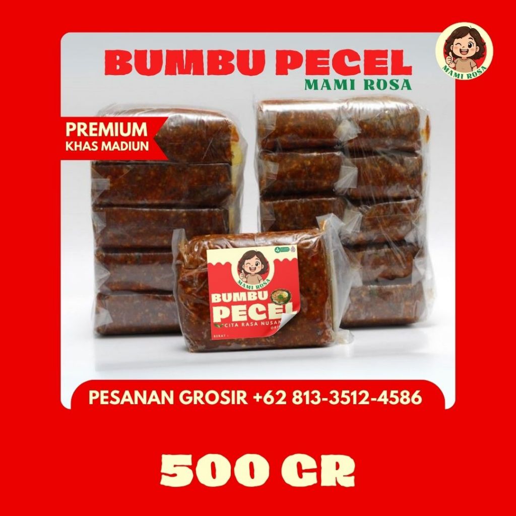 

Langsung kirim! Pecel madiun tanpa MSG Bumbu Kacang Murah Sambel Pecel Bumbu Pecel original 500 gr