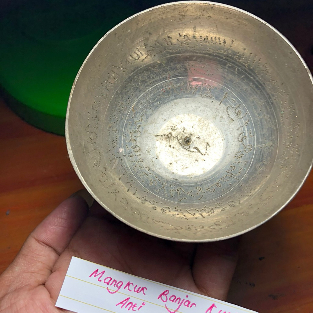 Mangkok Kuno Asli Kaligrafi Swasa Tua 026