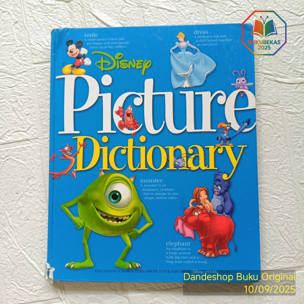 Disney Picture Dictionary HARDCOVER BAHASA INGGRIS - Buku Pengetahuan Anak Bekas Preloved