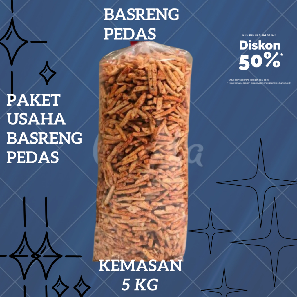 

paket usaha basreng pedas 5 kg basreng garing basreng kriuk basreng renyah extra pedas
