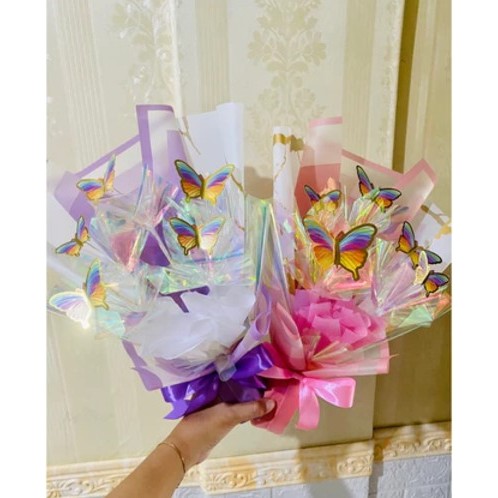 

Buket Kupu Kupu 5pcs LED cellophane