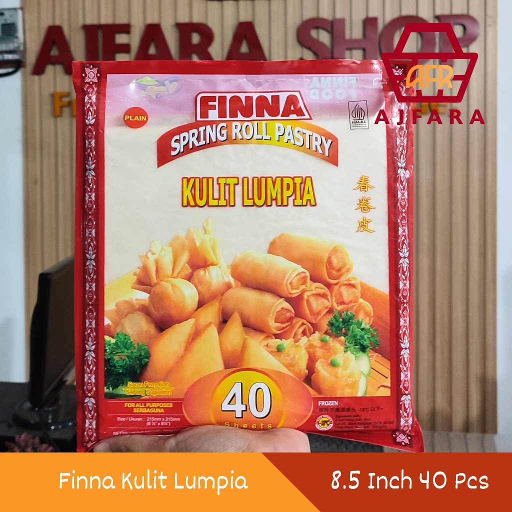 Finna Kulit Lumpia Frozen Premium 8.5 Inch Isi 40 Pcs / 5 Inch Isi 50 Pcs [HANYA UNTUK PEMBELI DI PU