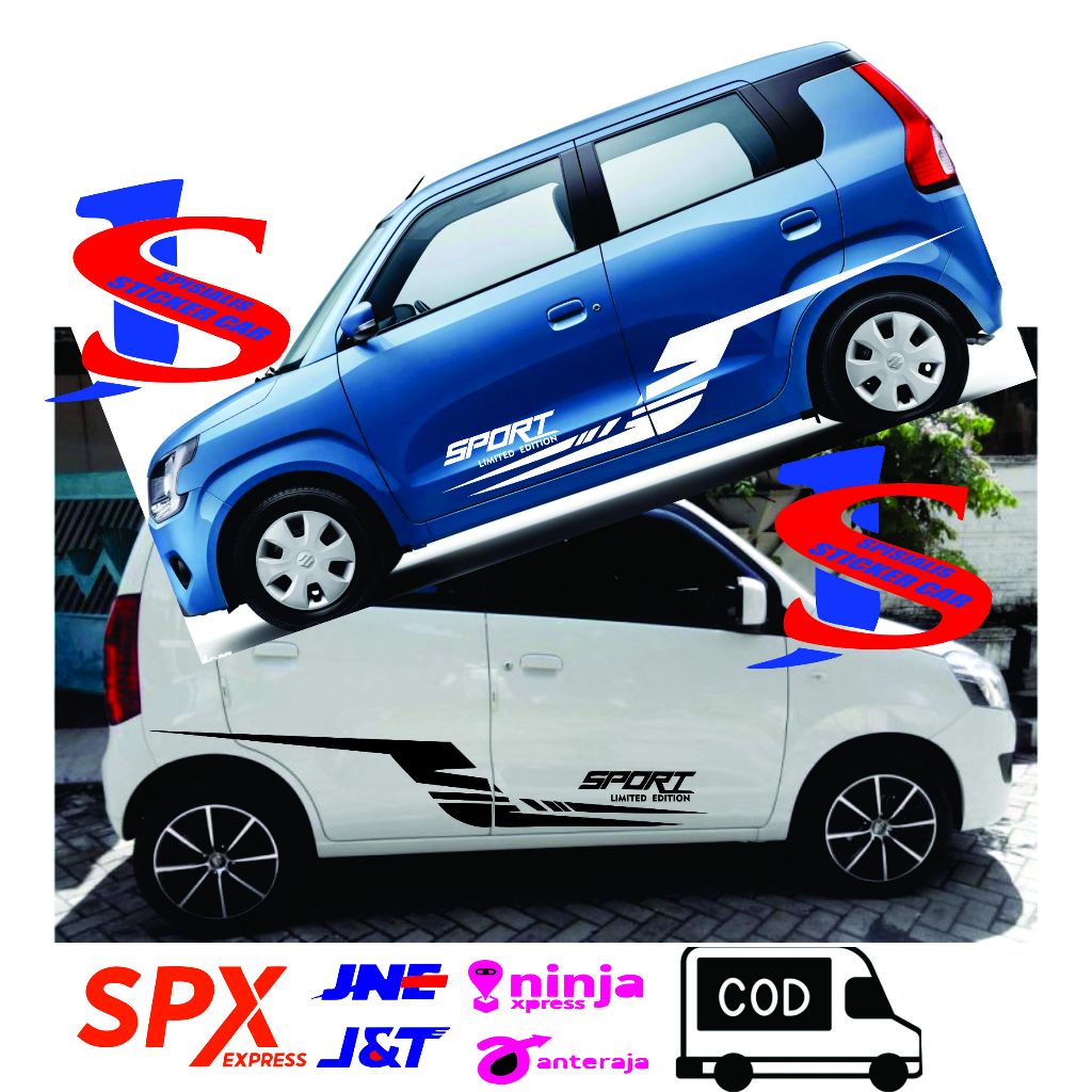 stiker body mobil  karimun stiker list body mobil wuling livina stiker all tipe mobil