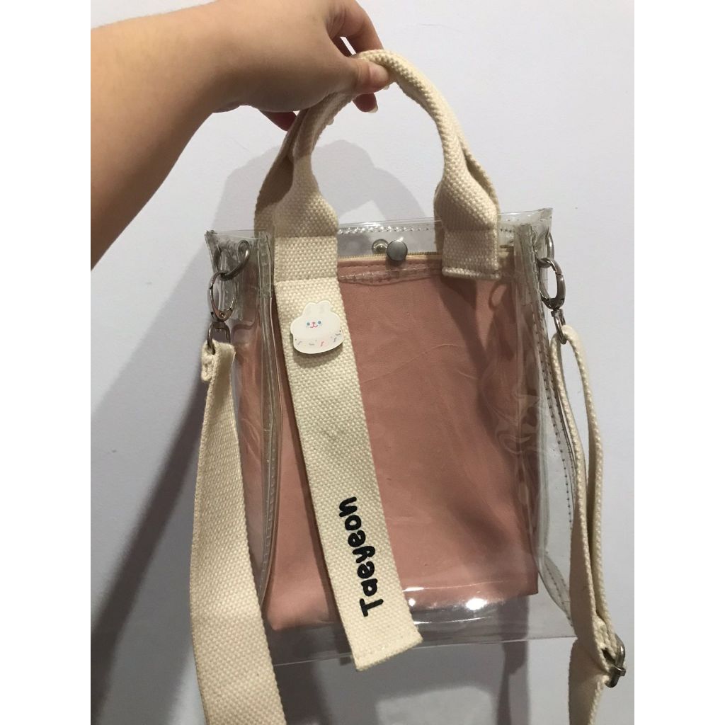 Preloved Tas Konser Selempang PVC - Tas Bahu KKV Egradable