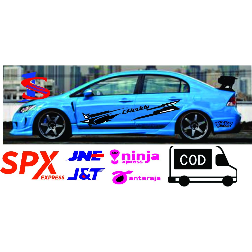 stiker list body mobil sedan vios camry stiker cutting list body corolla