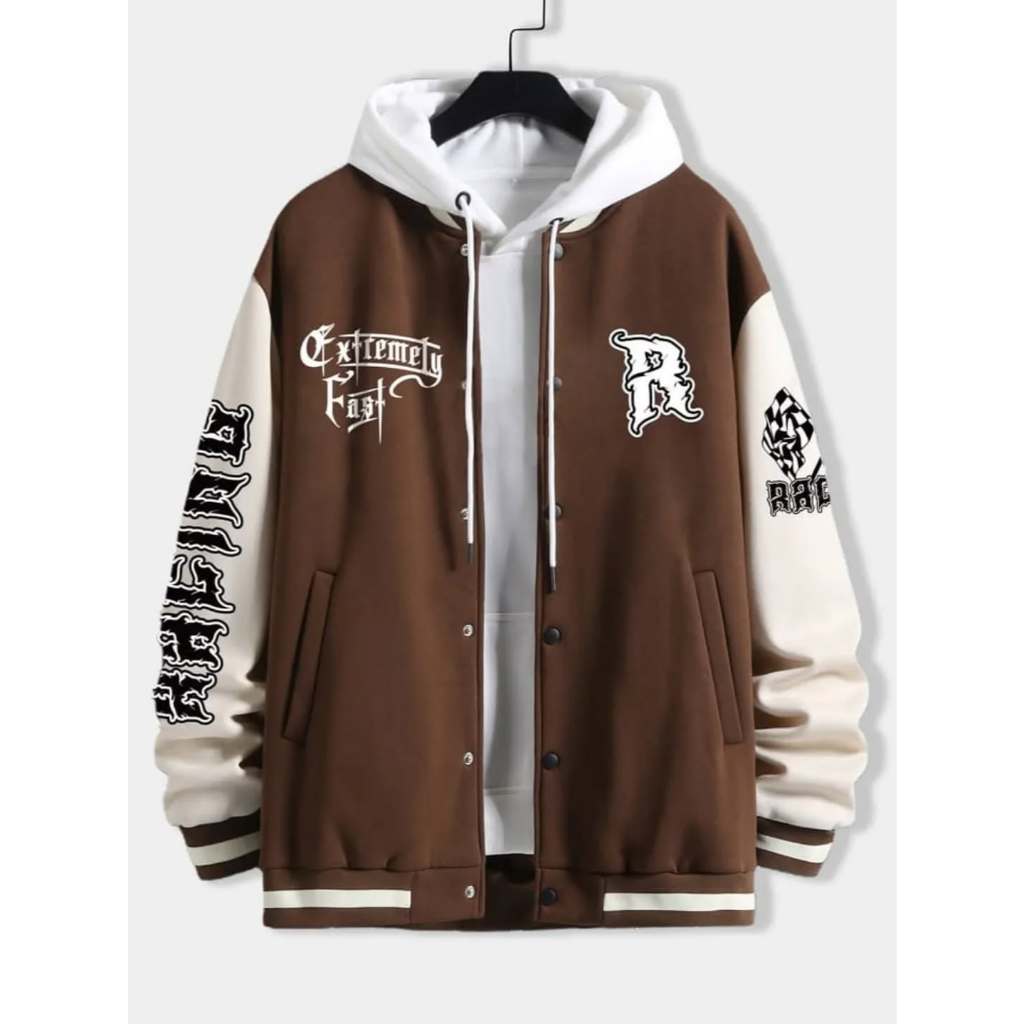 Kiukiu R Racing Hoodie Jaket Baseball - Jaket Hoodie Baseball New Pria - Jaket Hoodie Terbaru - Jake