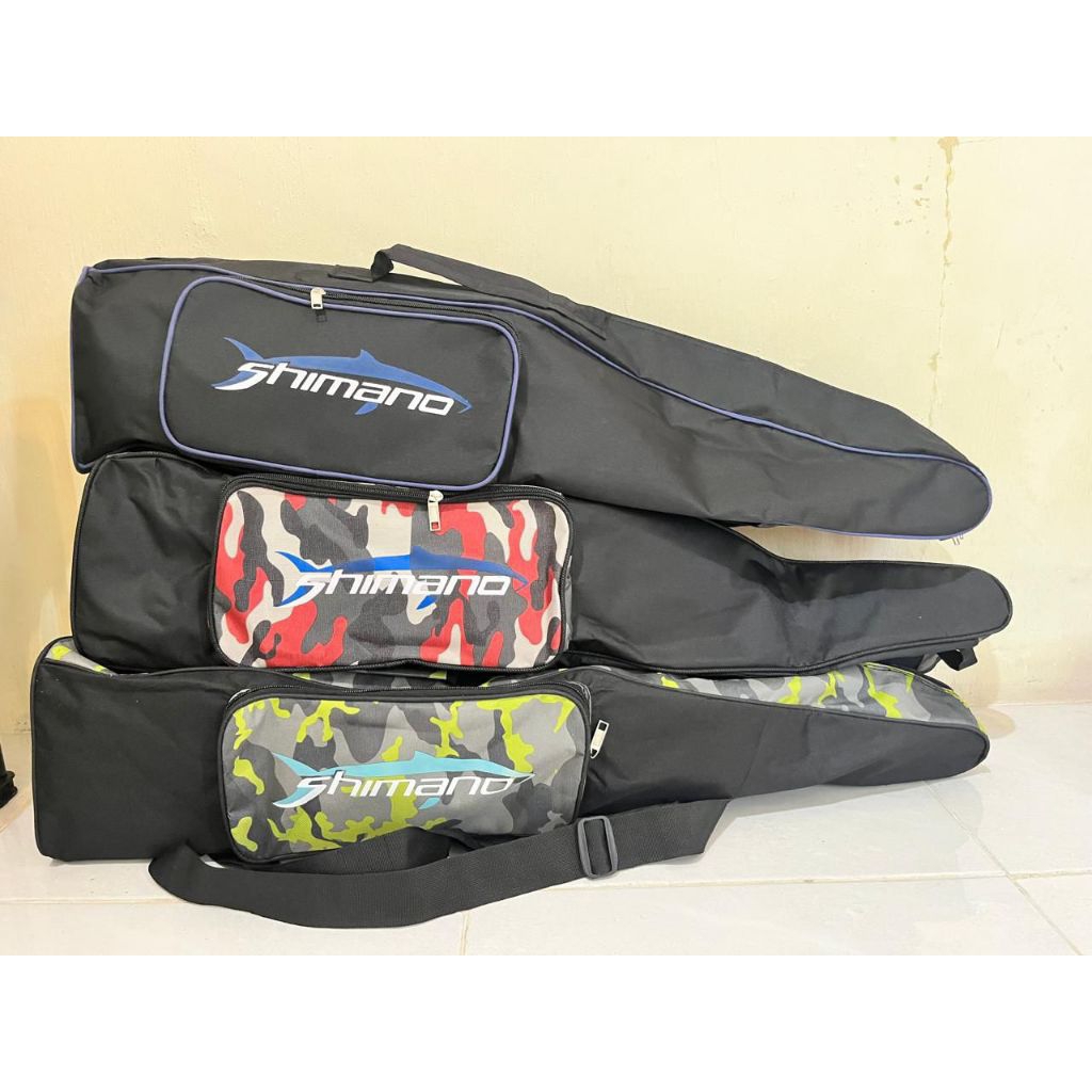 Tas pancing joran dan tegek ransel ukuran 80cm