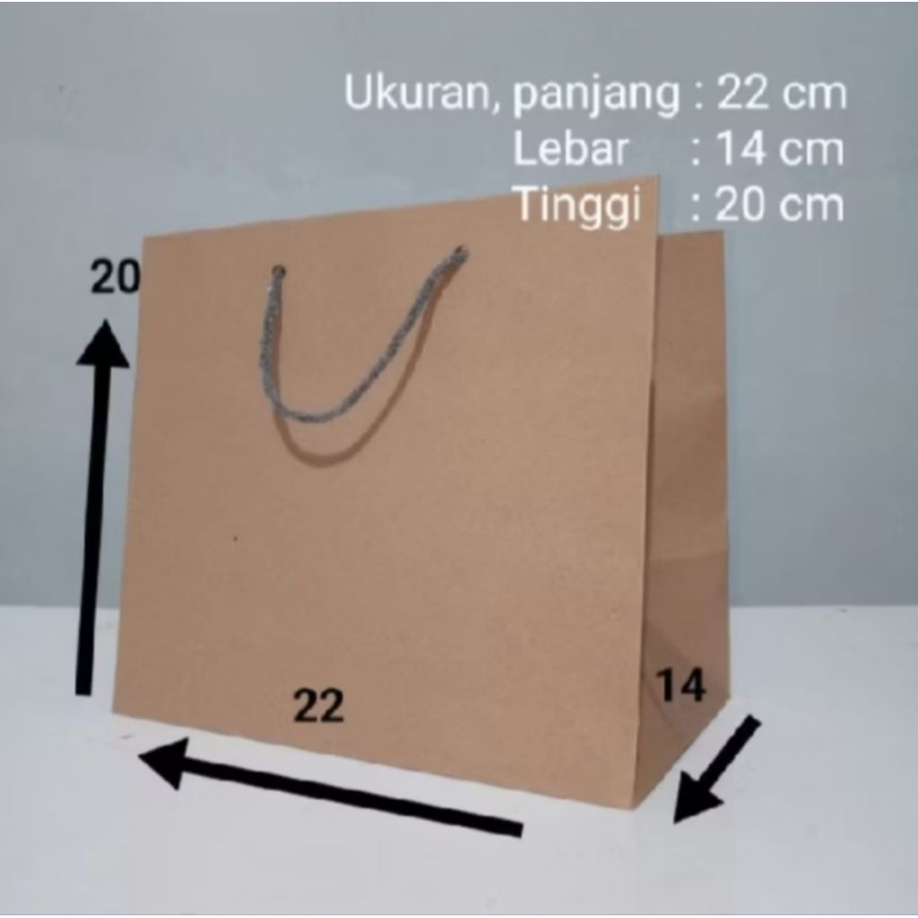 

paperbag murah paperbag polos paperbag R7 22x14x20