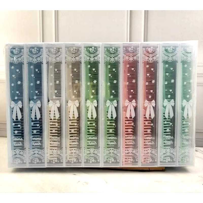 Souvenir Sisir Lipat Plastik Kemasan MIKA