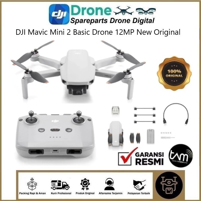 DJI Mavic Mini 2 Basic Drone 12MP New Original - Drone Dji Mini 2 Garansi Resmi TAM