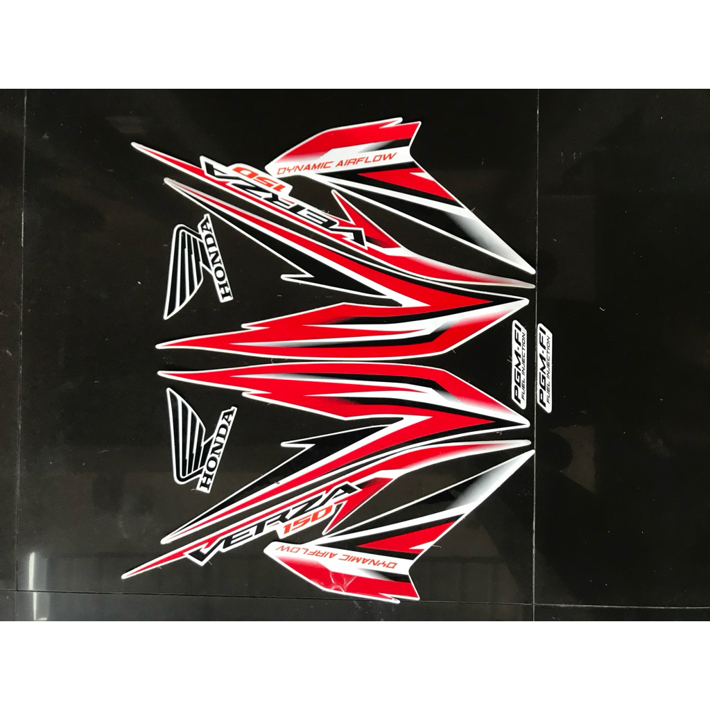 STRIPING STIKER VERZA 2013 PUTIH LIS MERAH