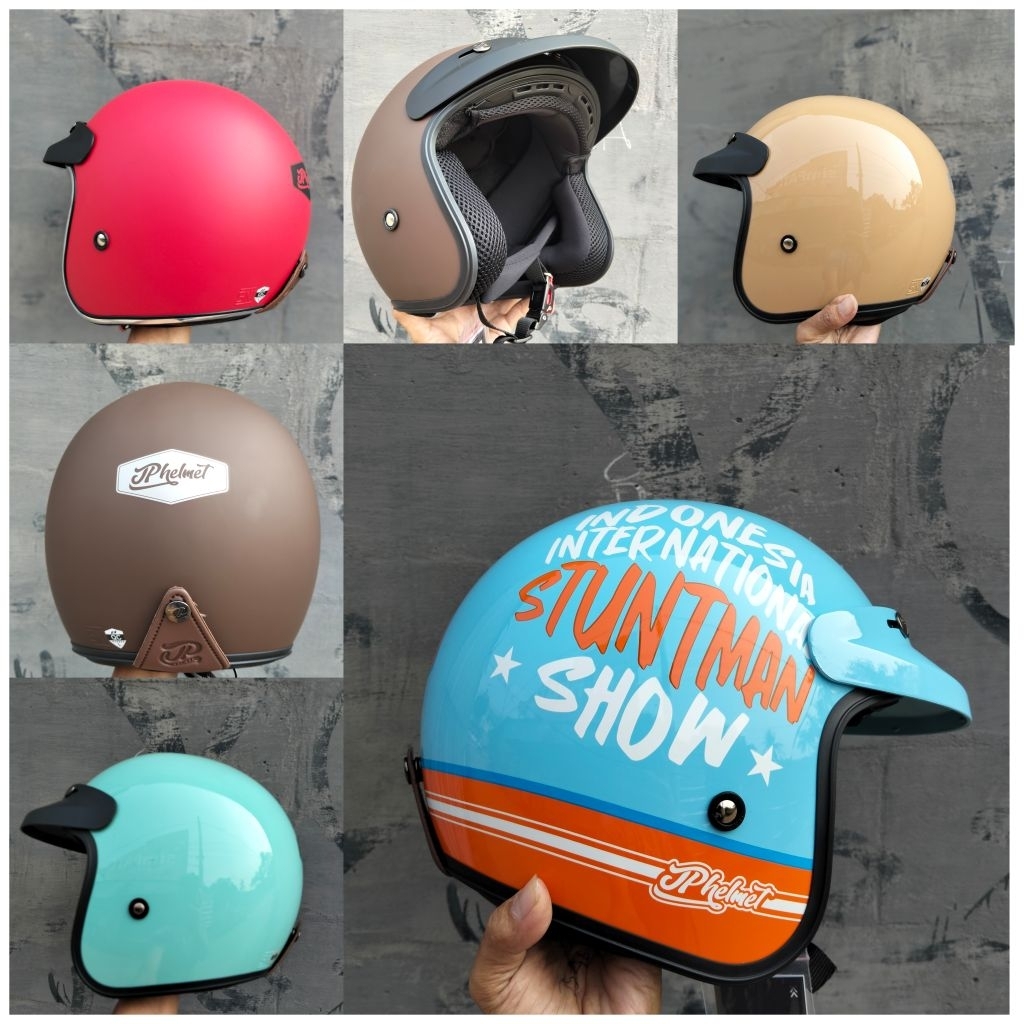HELM JPX RETRO, JP NEW BIGIE SOLID, ORIGINAL