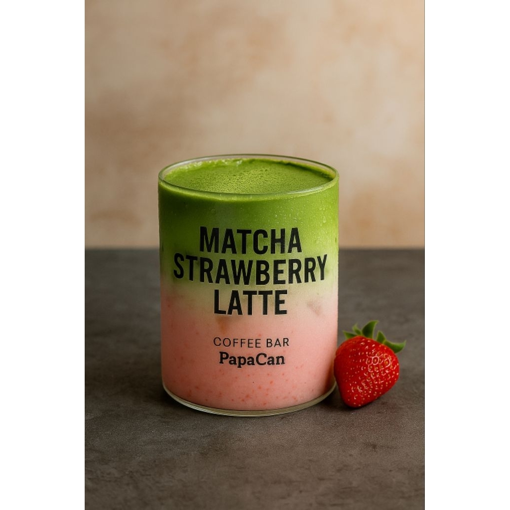 

Matcha Strawberry Latte Ukuran Reguler
