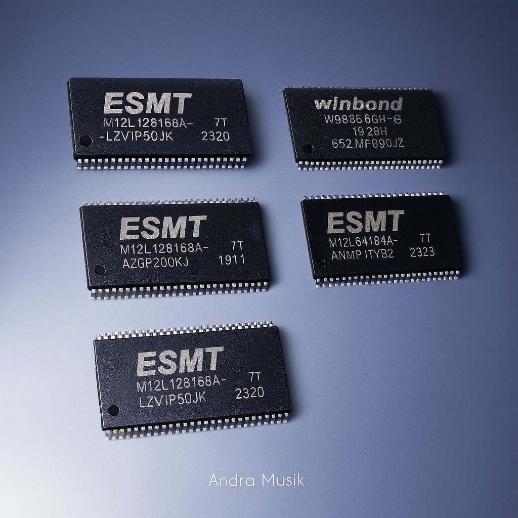 1 set IC Ram Winbond ESMT untuk keyboard yamaha s950