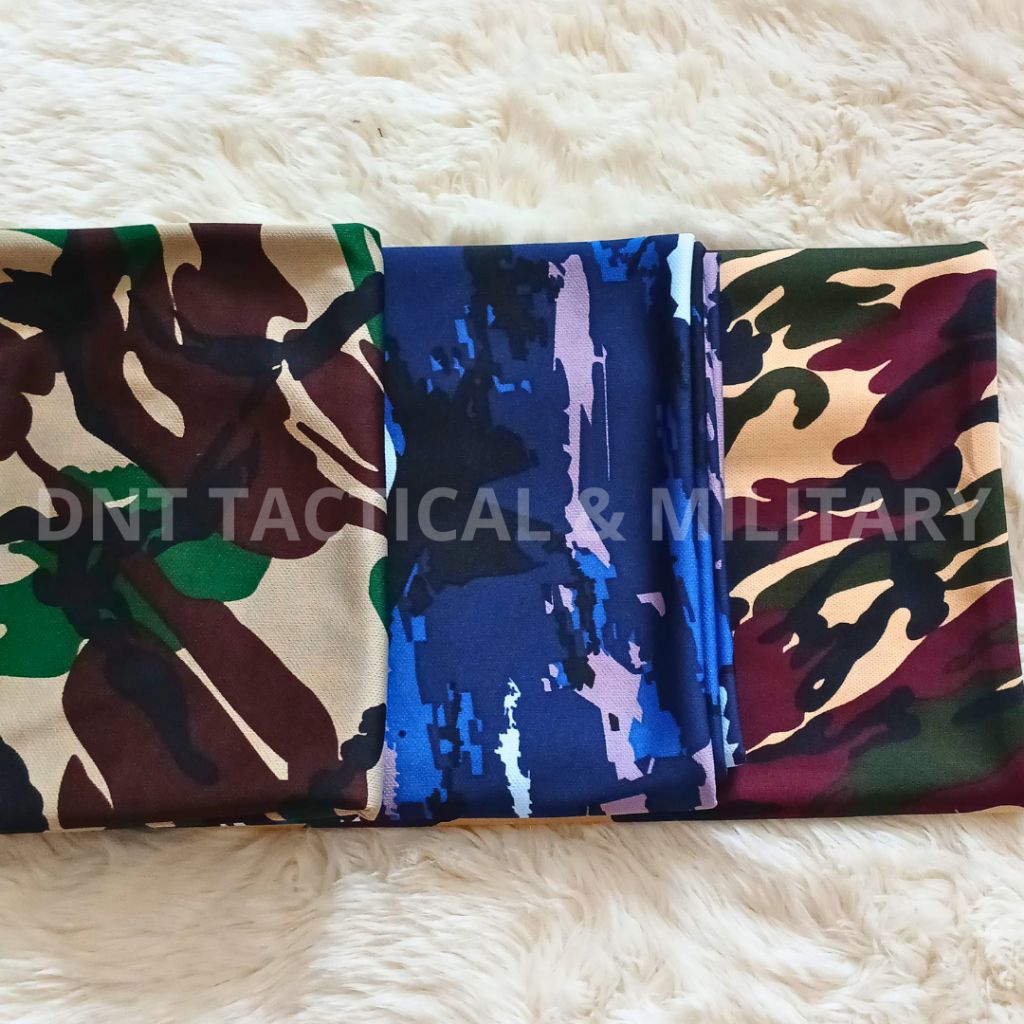 KAIN DRYFIT MOTIF LORENG MALVINAS, LORENG AU, LORENG AL, LORENG BANSER