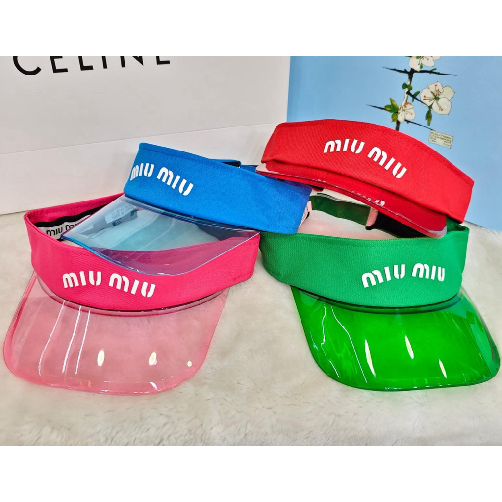 Topi visor visor bening transparan/ Topi joging/ Topi running