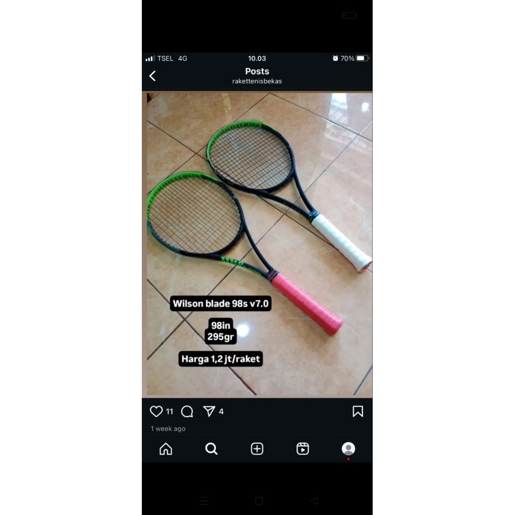 raket tenis Wilson Blade v7