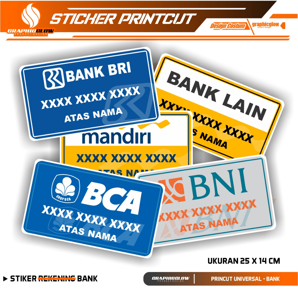 

CETAK CUSTOM STIKER TULISAN NOMOR REKENING UNTUK USAHA | AWET TAHAN LAMA