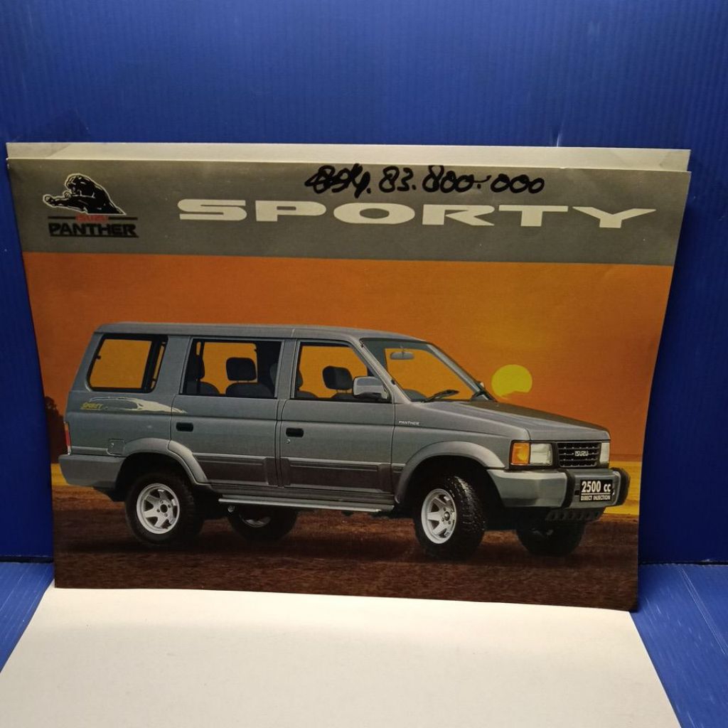 brosur poster leaflet Isuzu panther sporty
