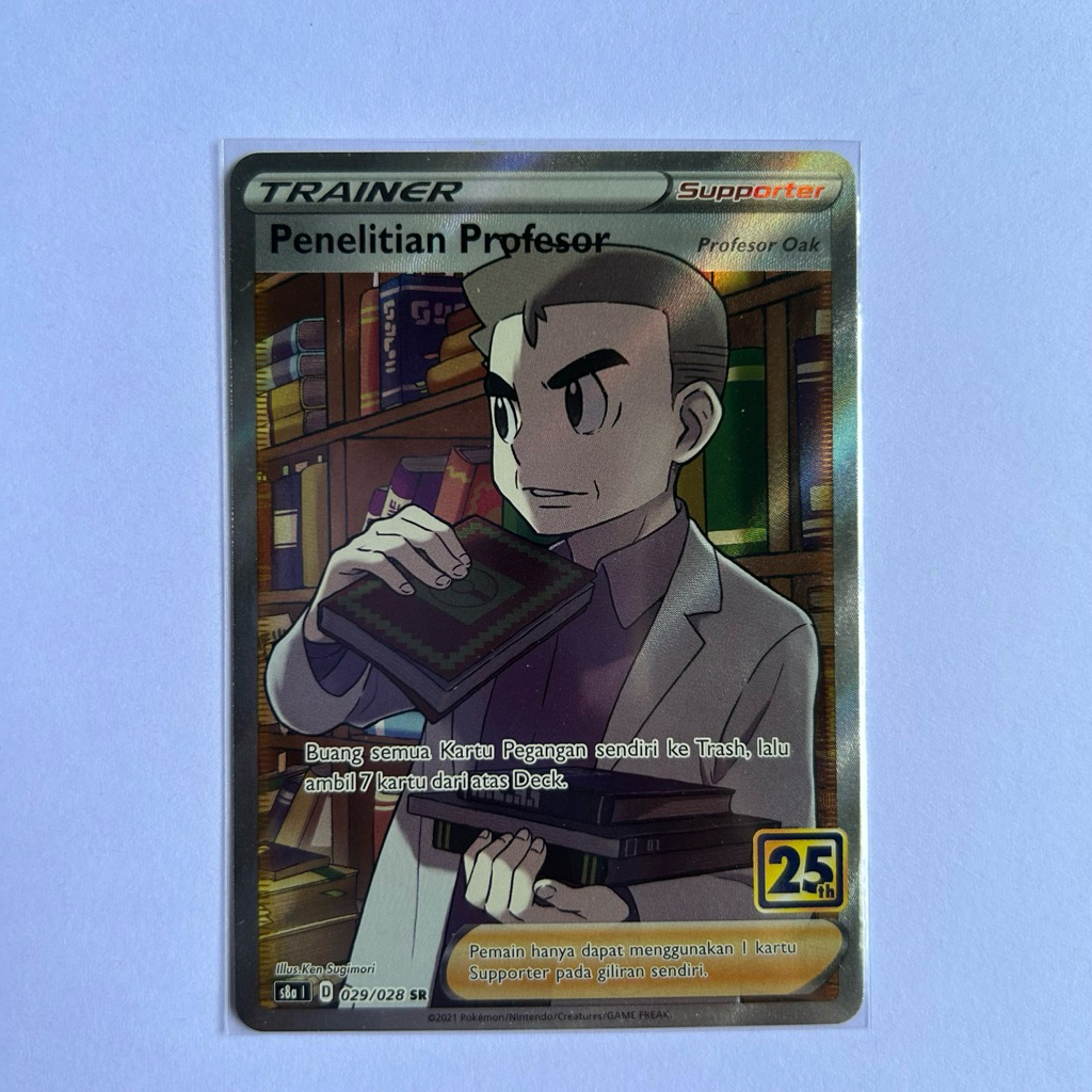 penelitian profesor oak secret rare sr pokemon tcg indonesia original langka murah termurah trainer 