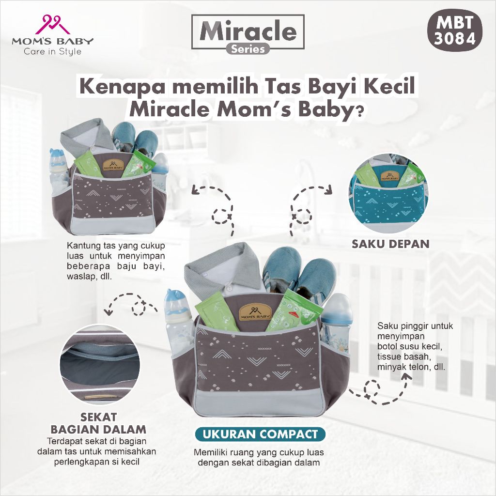 Tas Bayi Kecil Miracle Series MOMS BABY