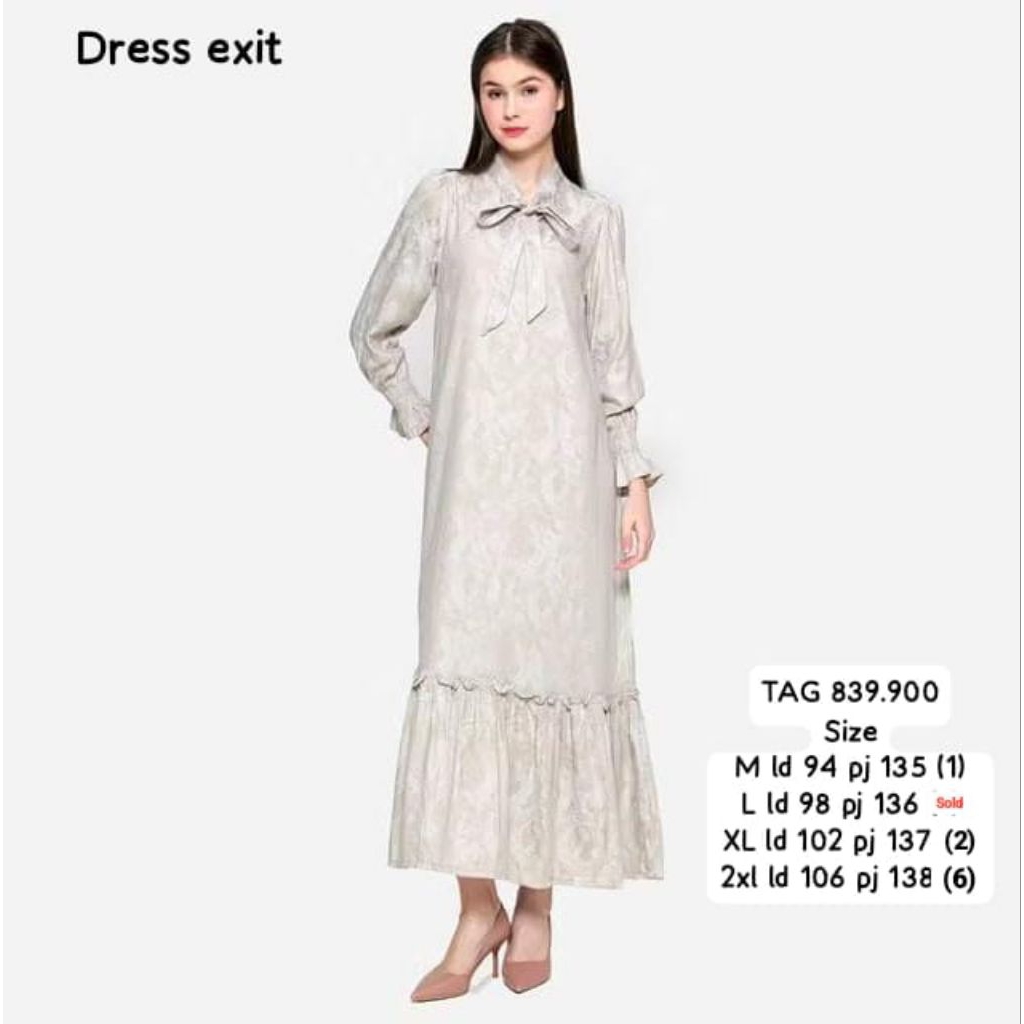 dress exit// gamis jumbo big size EXIT