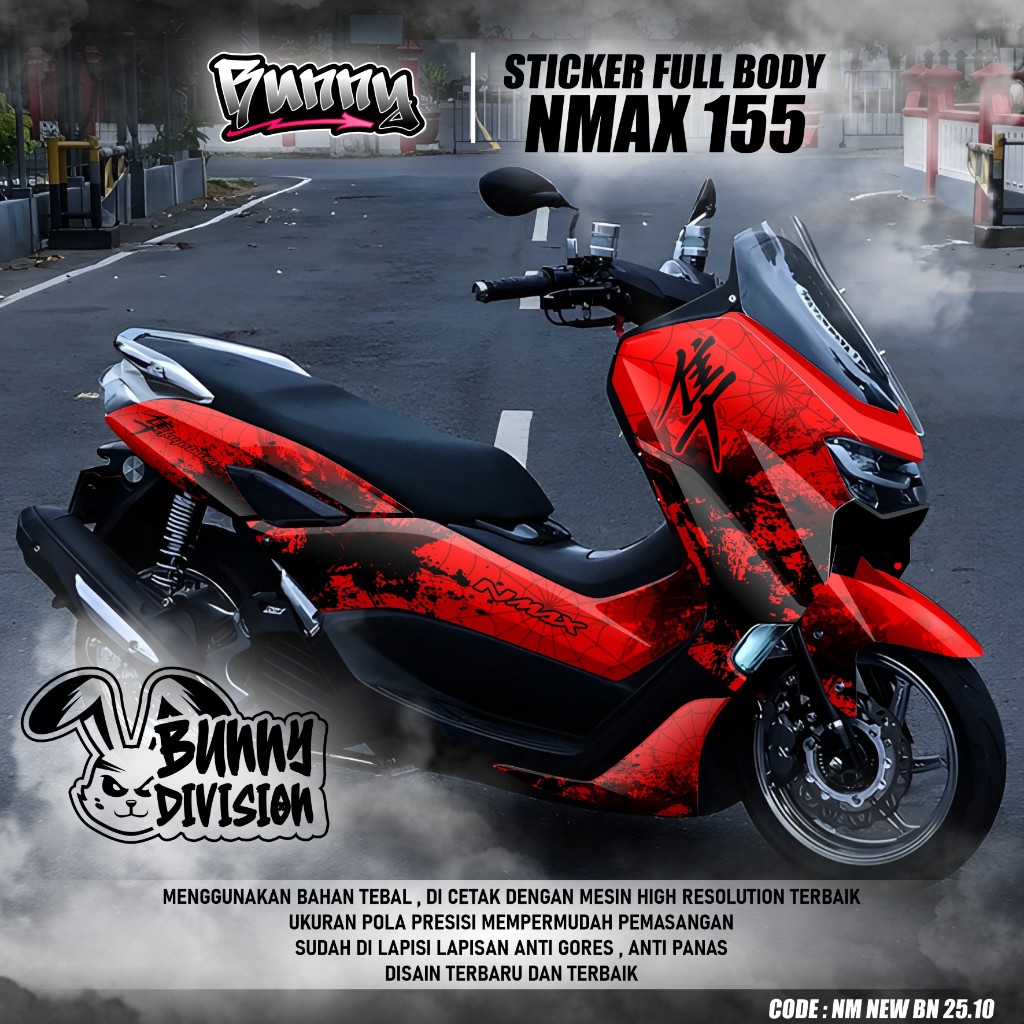 (COD) TERBARU Decal Sticker Motor Yamaha Nmax 155 New 2020 2021 2022 2023 2024 Full body - Stiker Sk