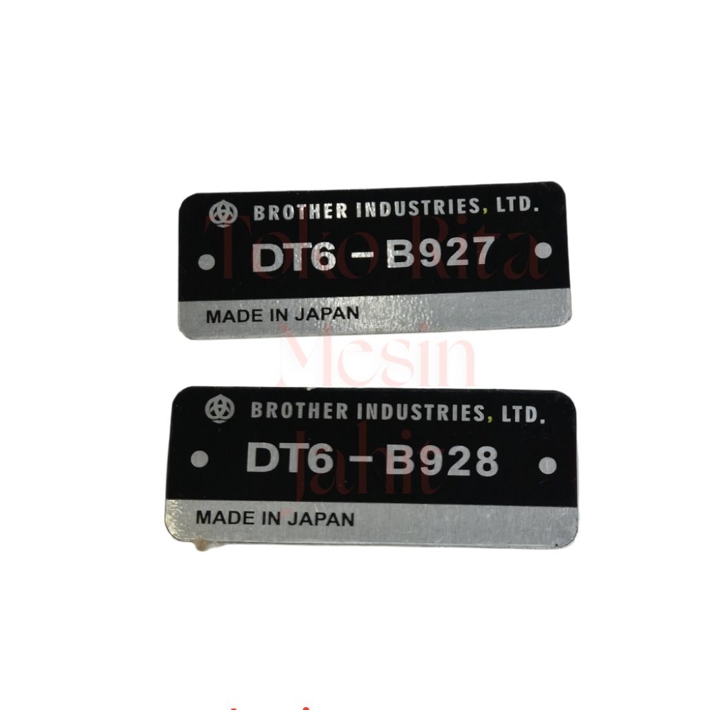 

merk seng tulisan Type mesin untuk mesin mickup atau chainstict Brother