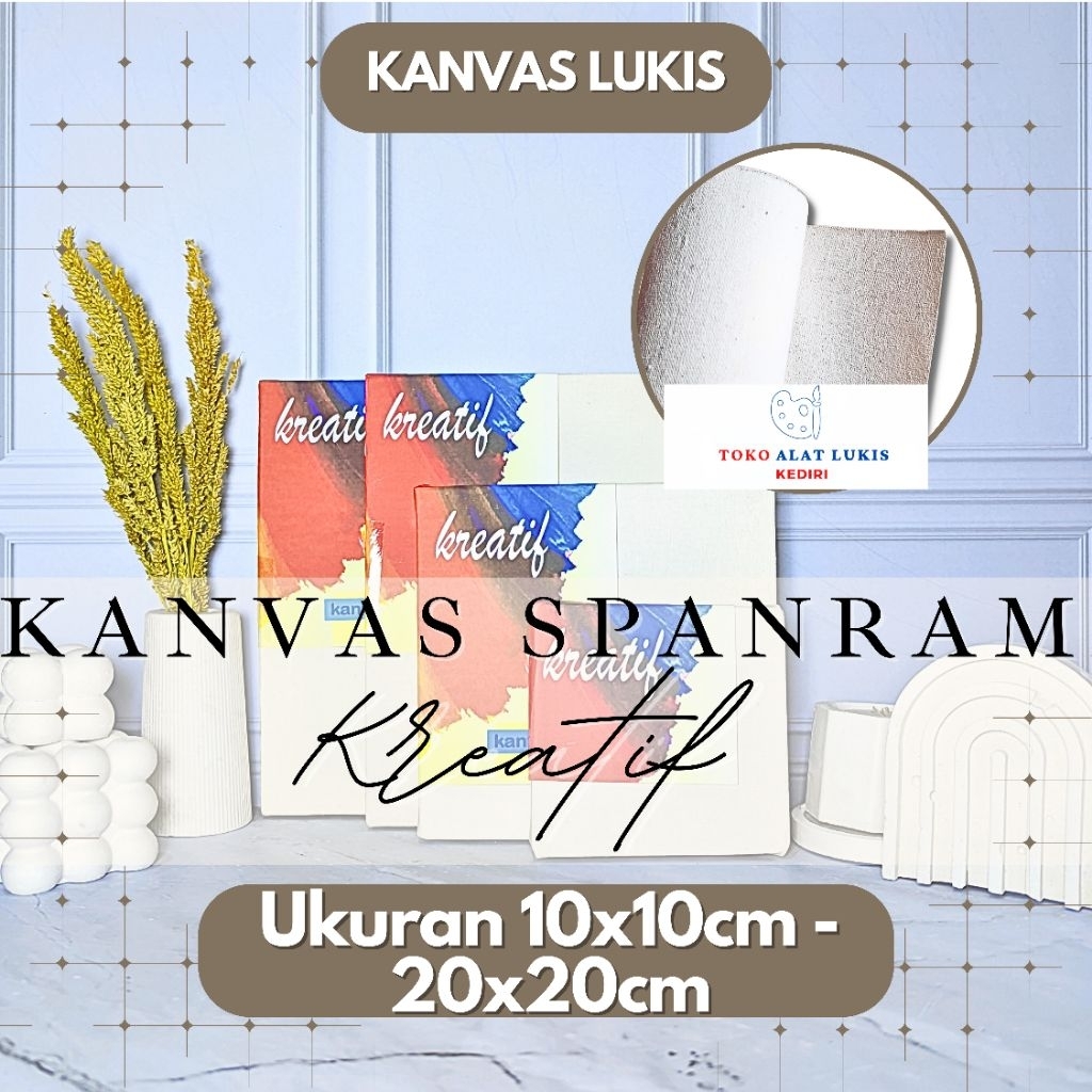 

Kanvas Lukis Kreatif 20x20cm - Siap Lukis